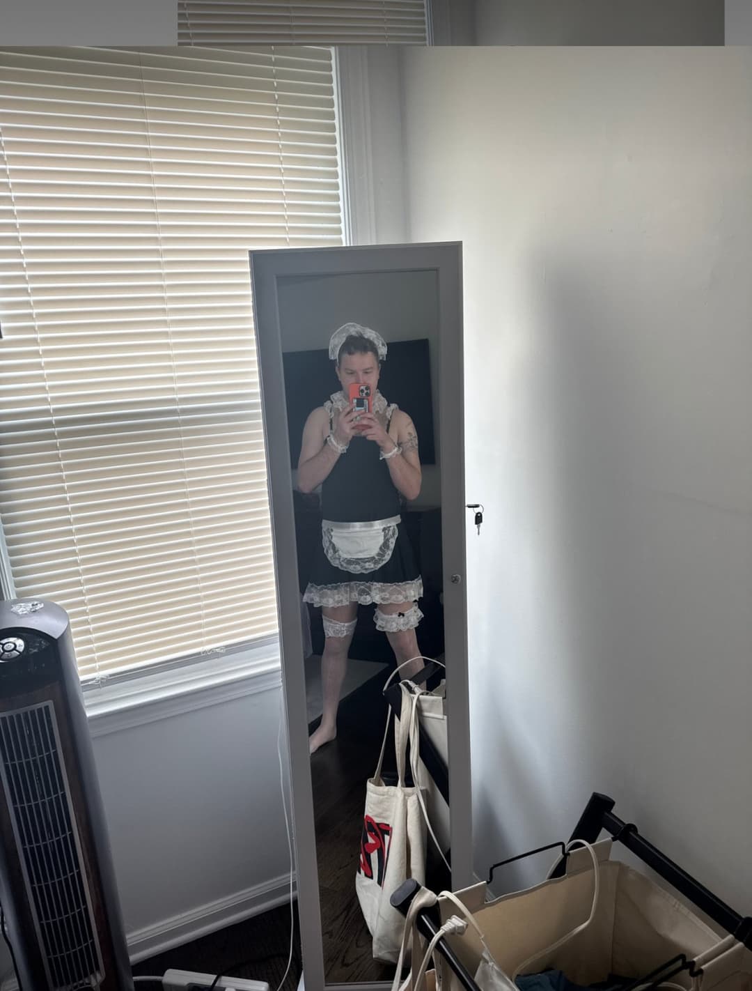 Click to view full size Michael decides to play maid