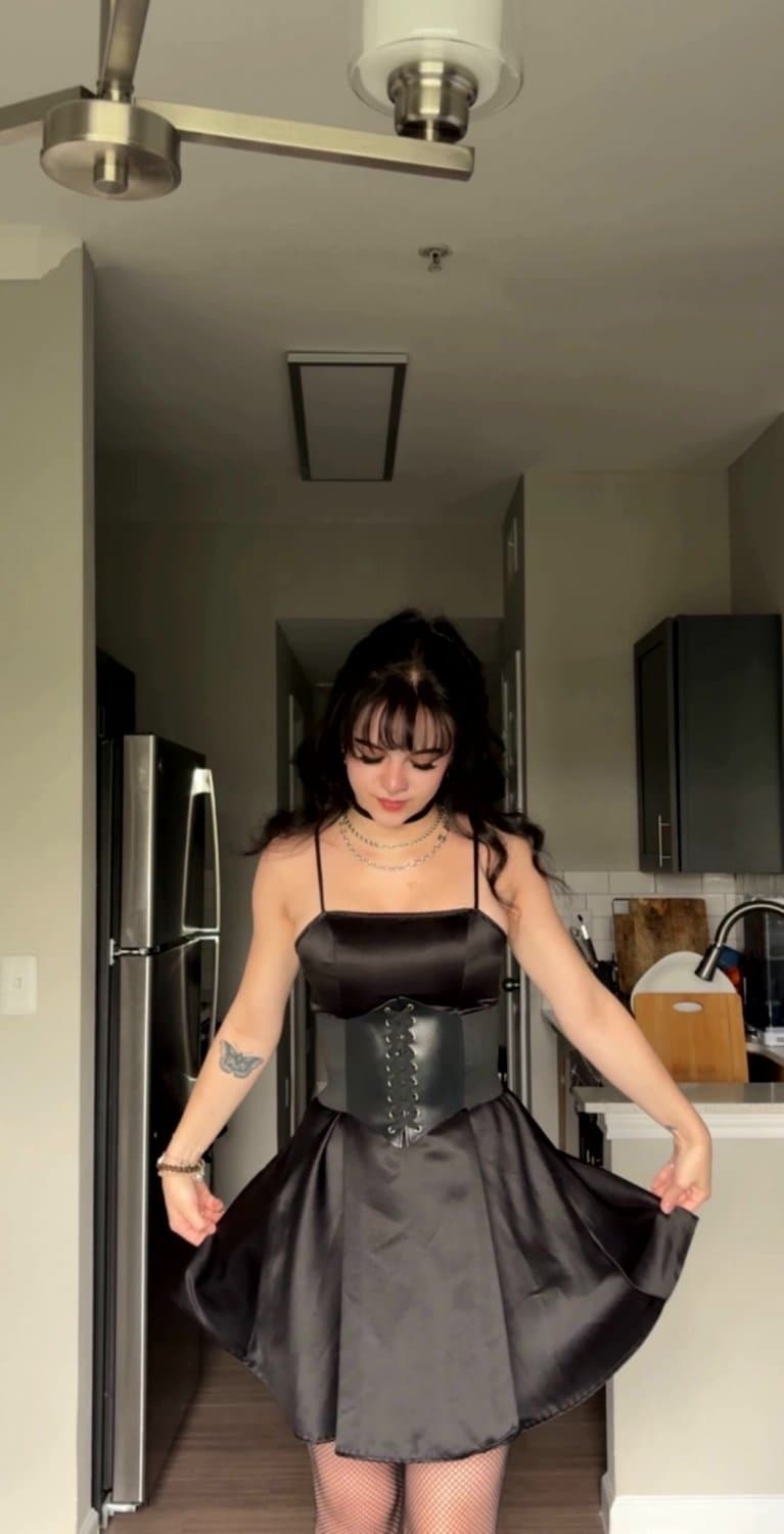 Click to view full size I wear black because it hides all your thoughts about me