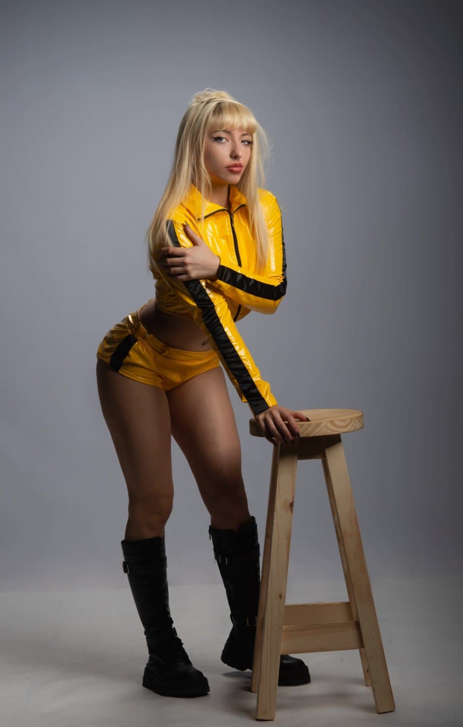 Click to view full size Just a girl in a skin-tight suit with a soft spot for trouble