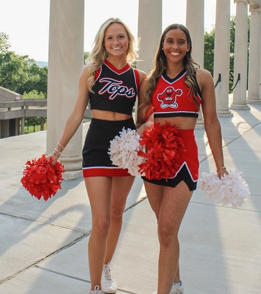 Click to view full size Tasty Toned College Cheerleader Jacqui (Bikini)(Uniform)