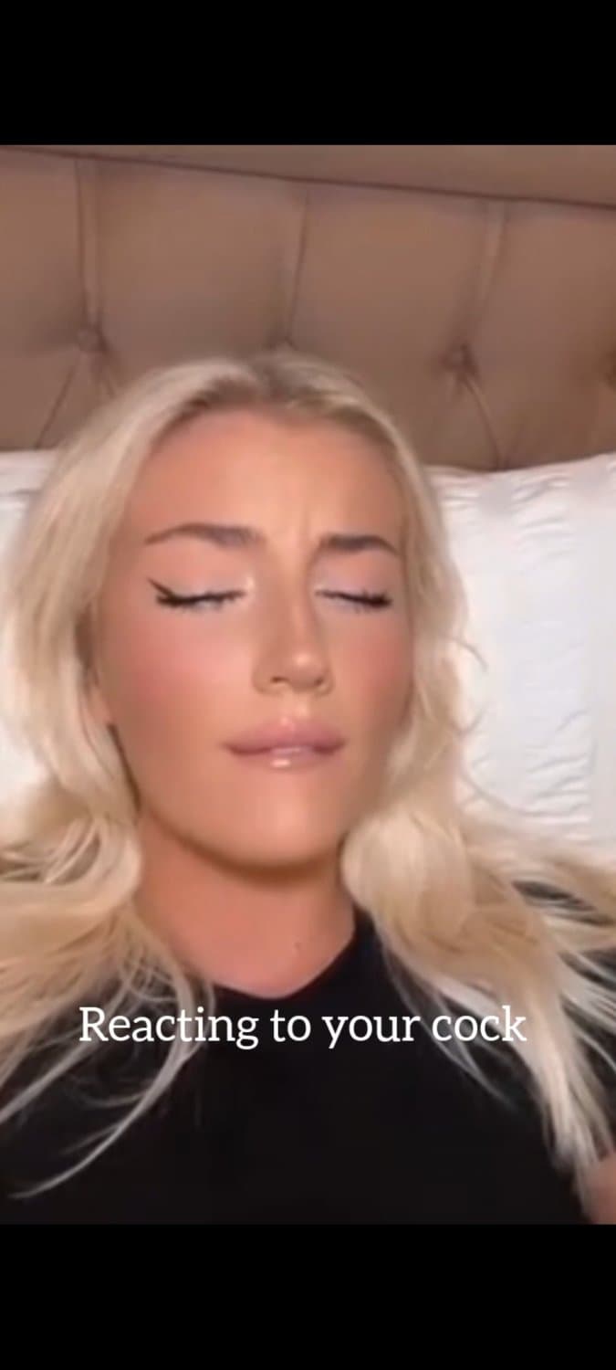 Click to view full size My reaction to your cock and some arched back teases