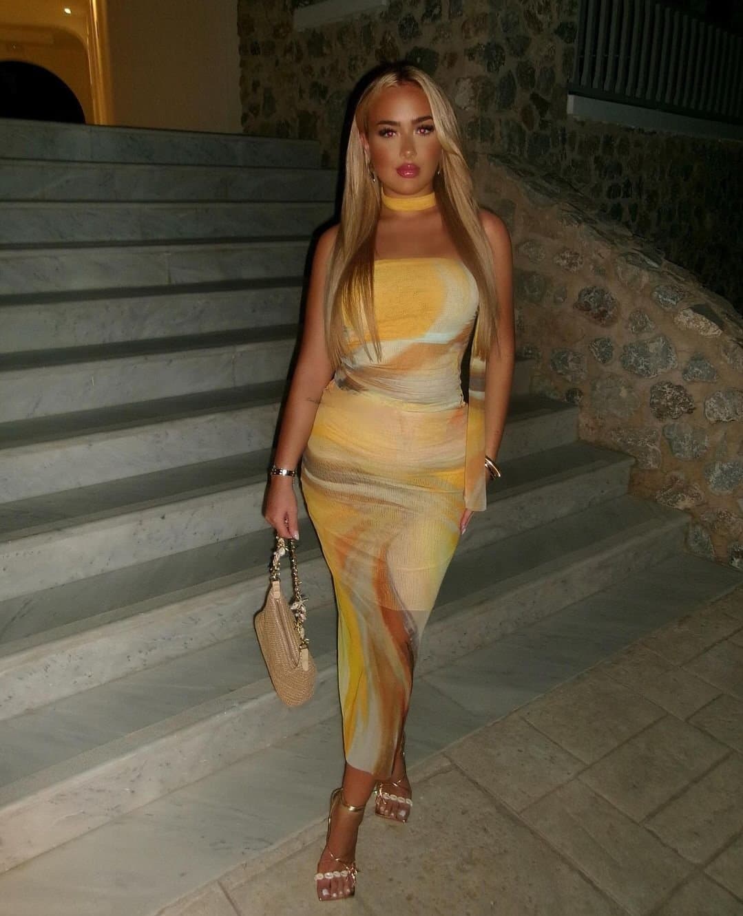 Click to view full size Kirsty a slutty chav on holiday showing off her fake titts uk chav slut