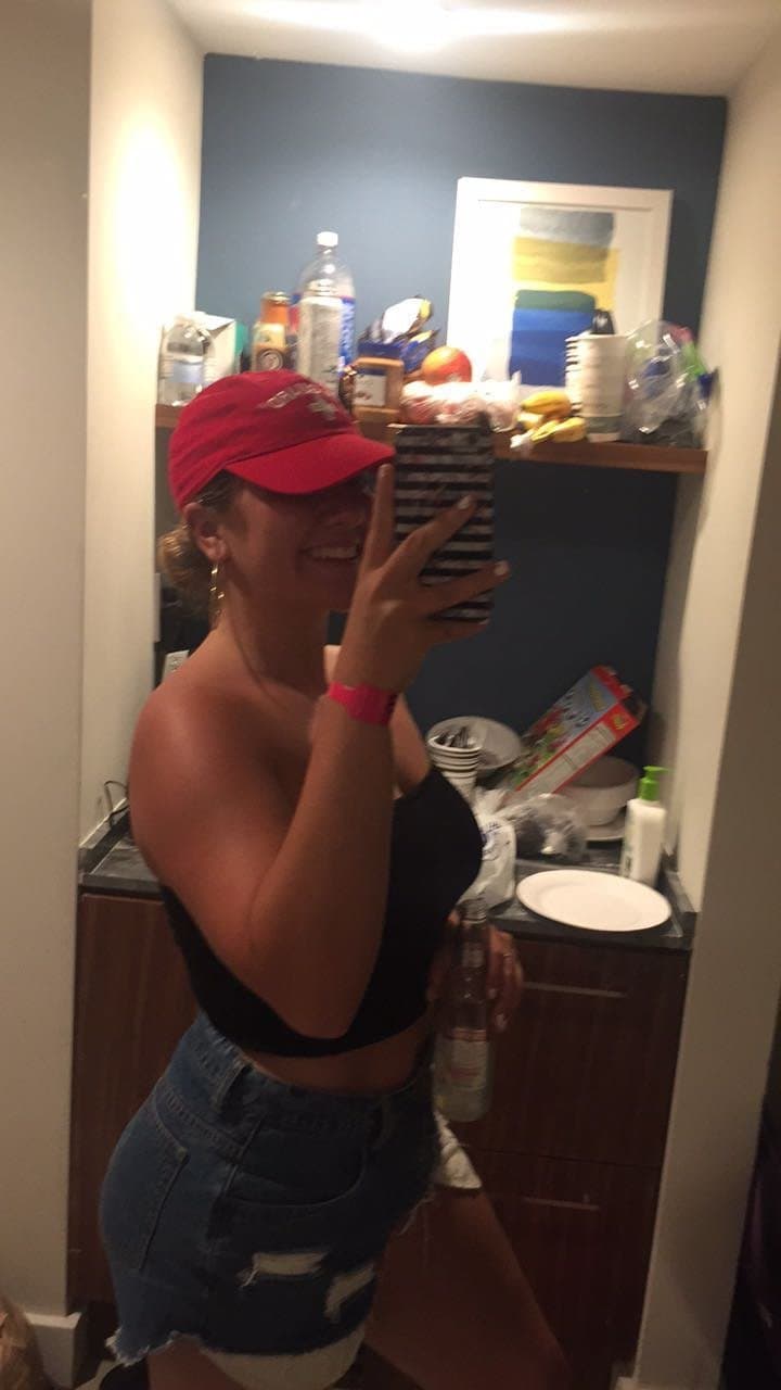 Click to view full size Slim Thick Brunette Fucked From Behind