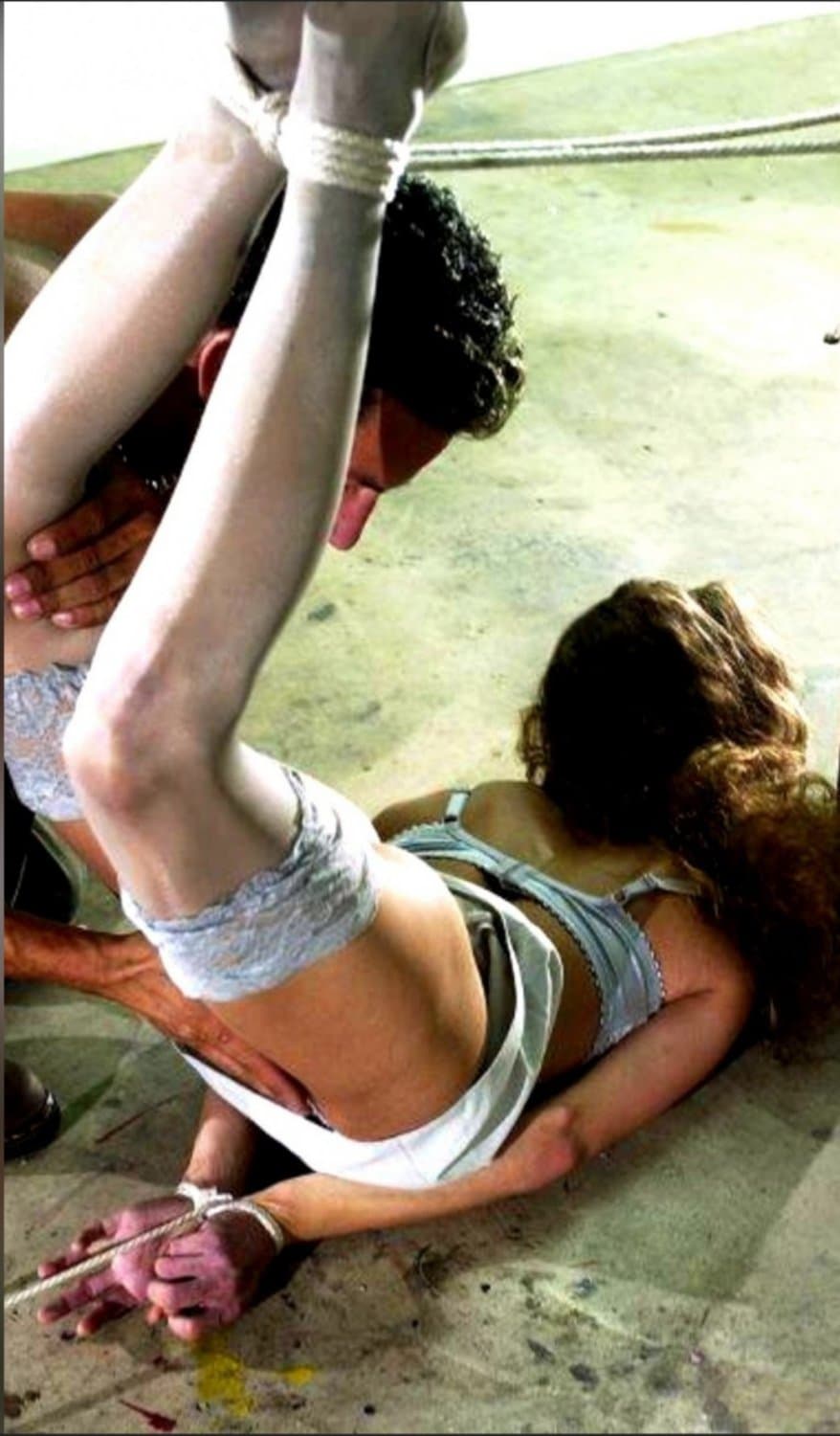 Click to view full size WHITE SLAVE GIRLS IN BONDAGE! TOTALLY HELPLESS AND SILENT!