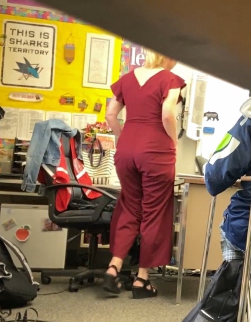 Click to view full size Upskirt of my milf English teacher from high school