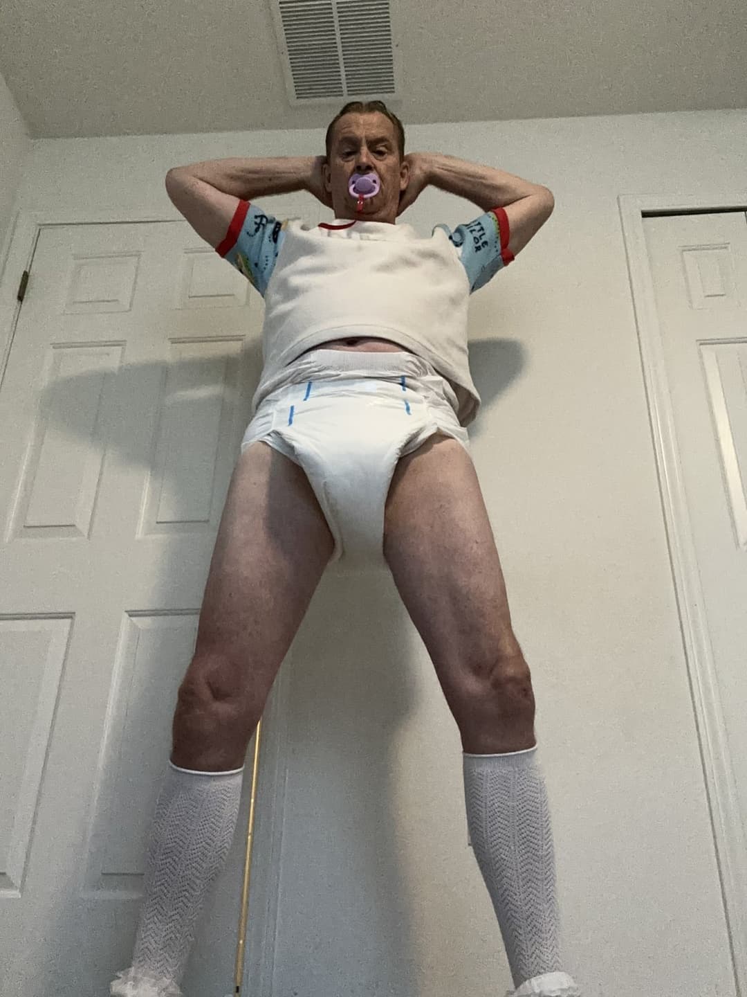 Click to view full size ABDL diapered sissybaby Peter Went
