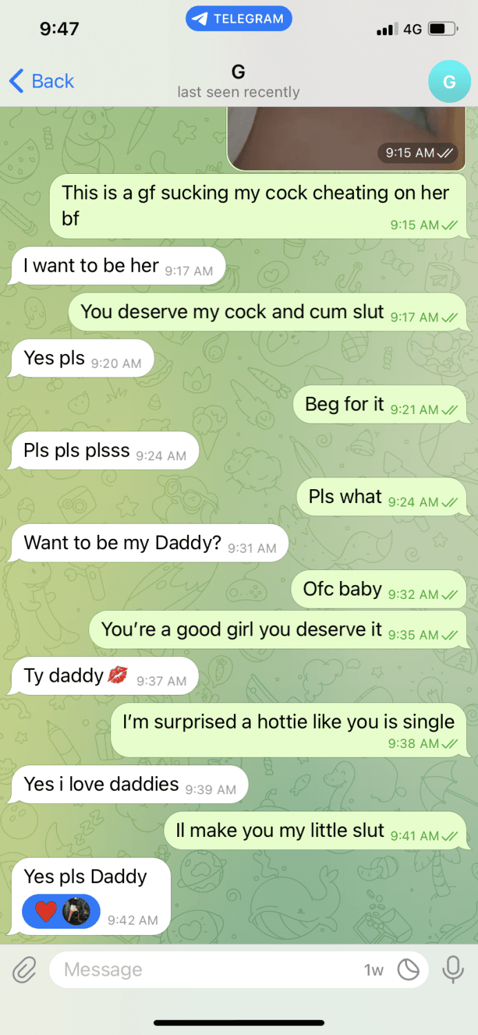 Click to view full size Cheating gf loyalty test fail kik lucass_43210 to test your girl