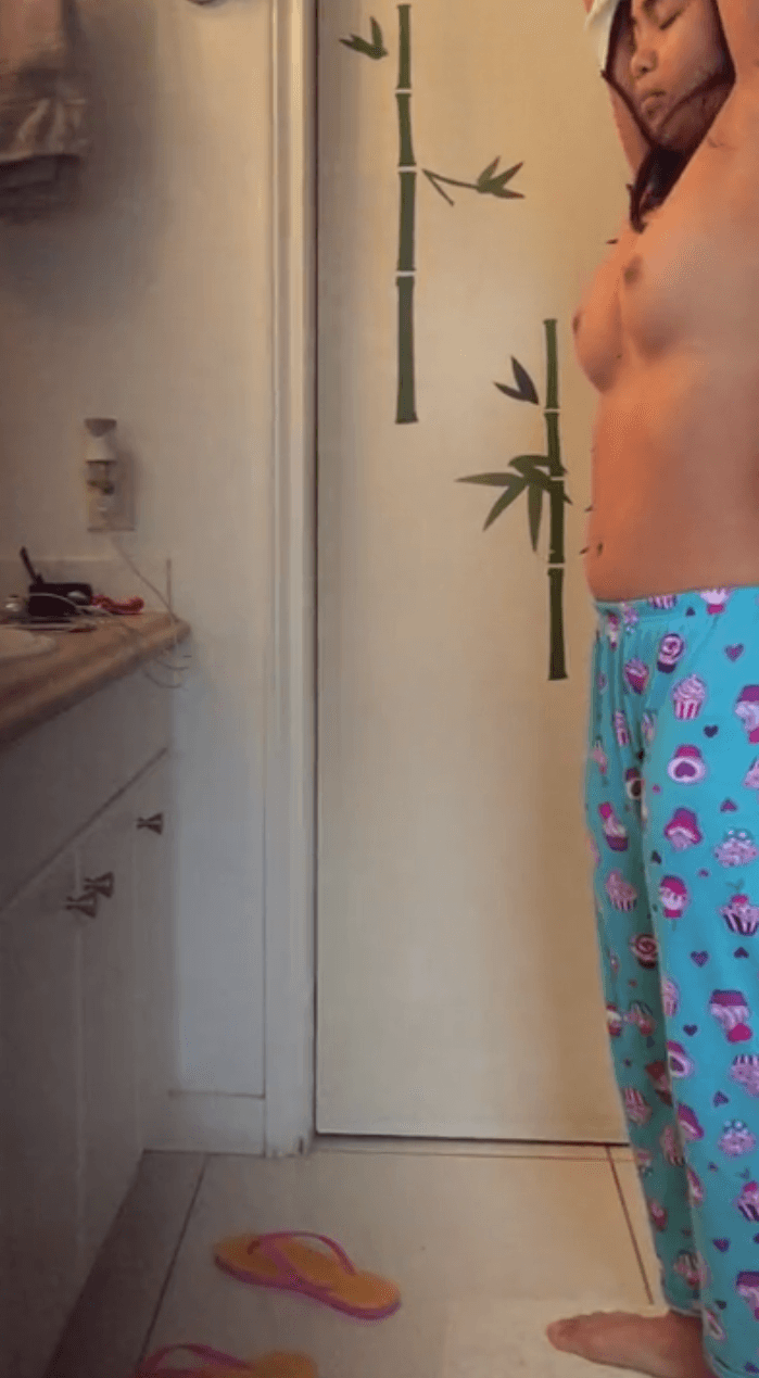 Click to view full size Asian teen 18 caught on hidden cam in the bathroom dancing away. Repost her and enjoy