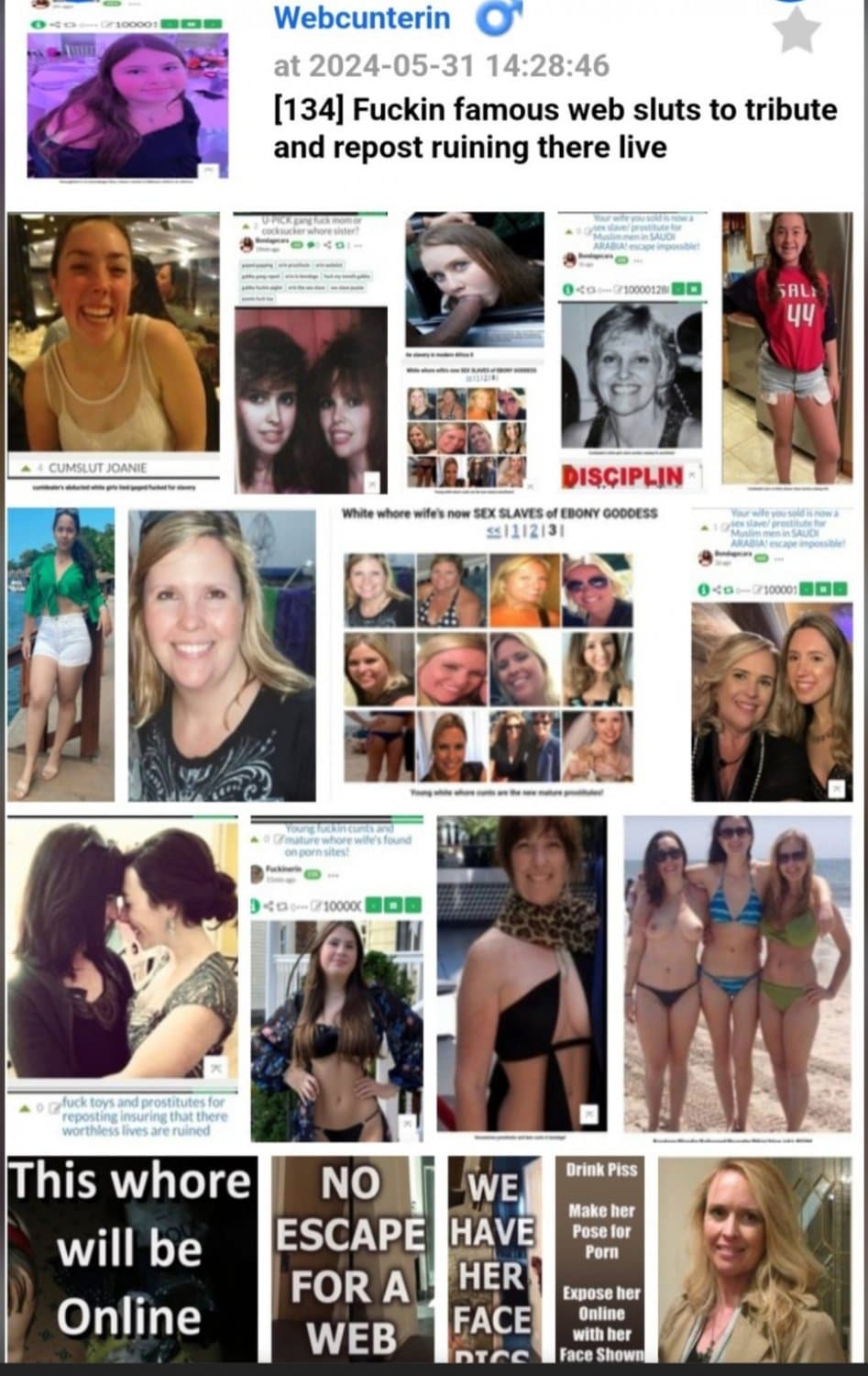 Click to view full size WEB WHORES BOUND/GAGED/FUCKED AND SOLD IMMEDIATELY!