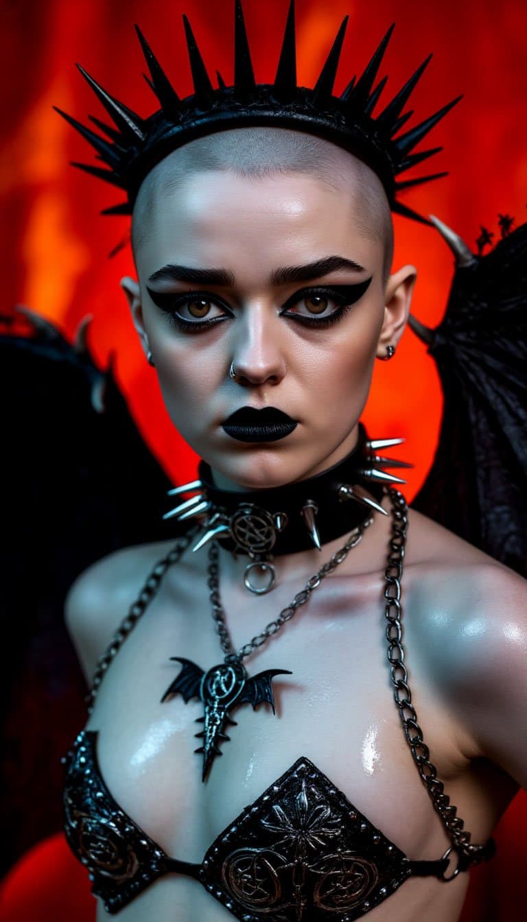 Click to view full size Satanic Succubus (Maisie Williams)