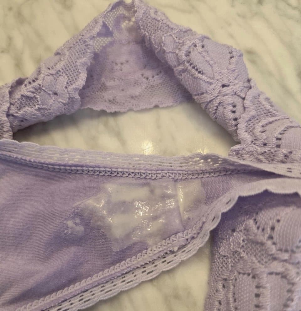 Click to view full size Slut Wife Creamy Nasty Used Panties