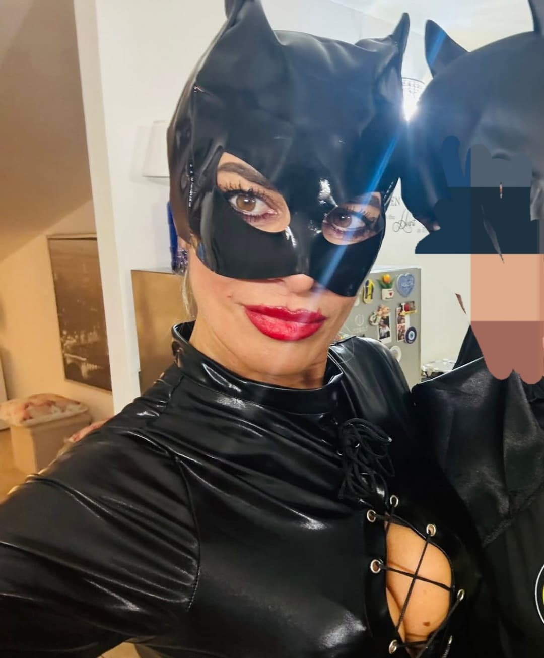 Click to view full size My friends mom at halloween party comment her look