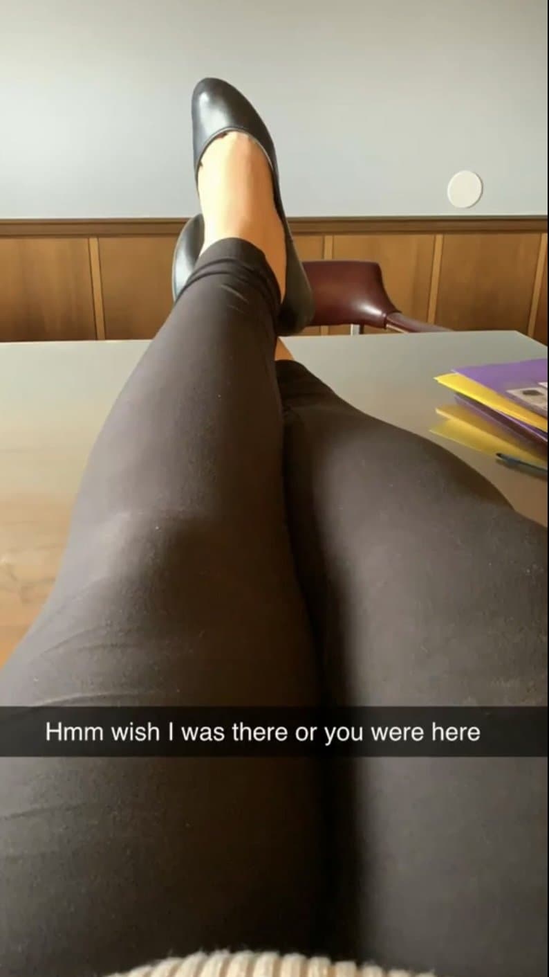 Click to view full size Slutty MILF Jessi in her work office acting naughty