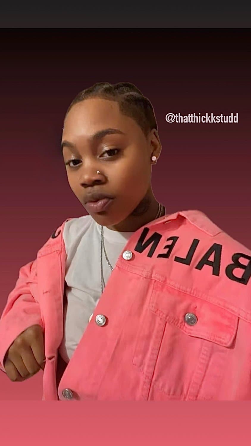 Click to view full size THICK STUD black Big booty Dyke lesbian tomboy