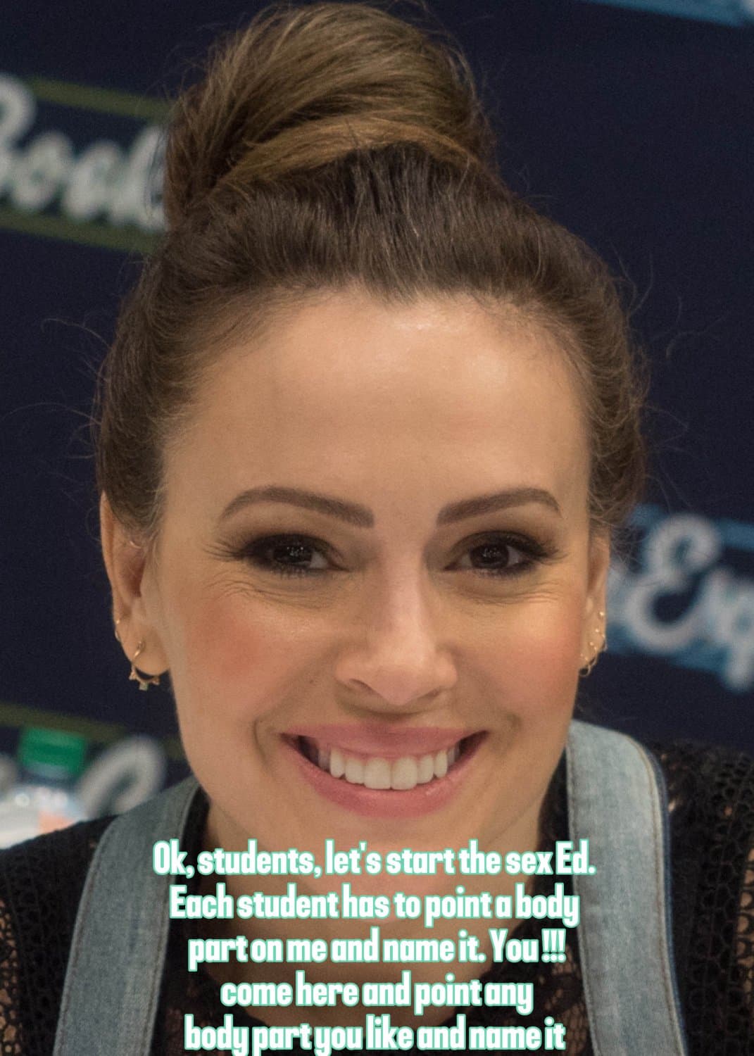 Click to view full size Alyssa Milano hot teacher captions