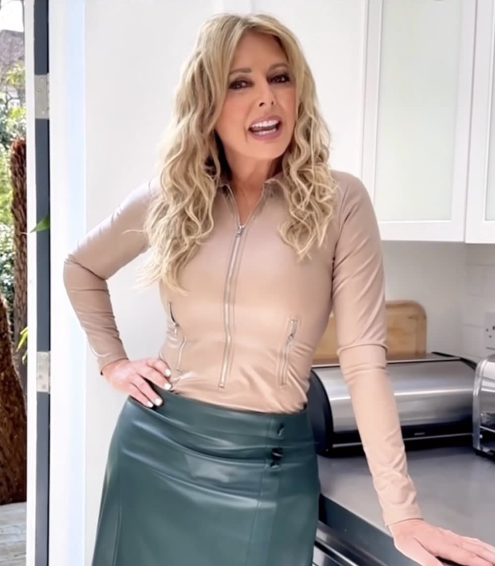 Click to view full size Carol dressed for wipe clean action