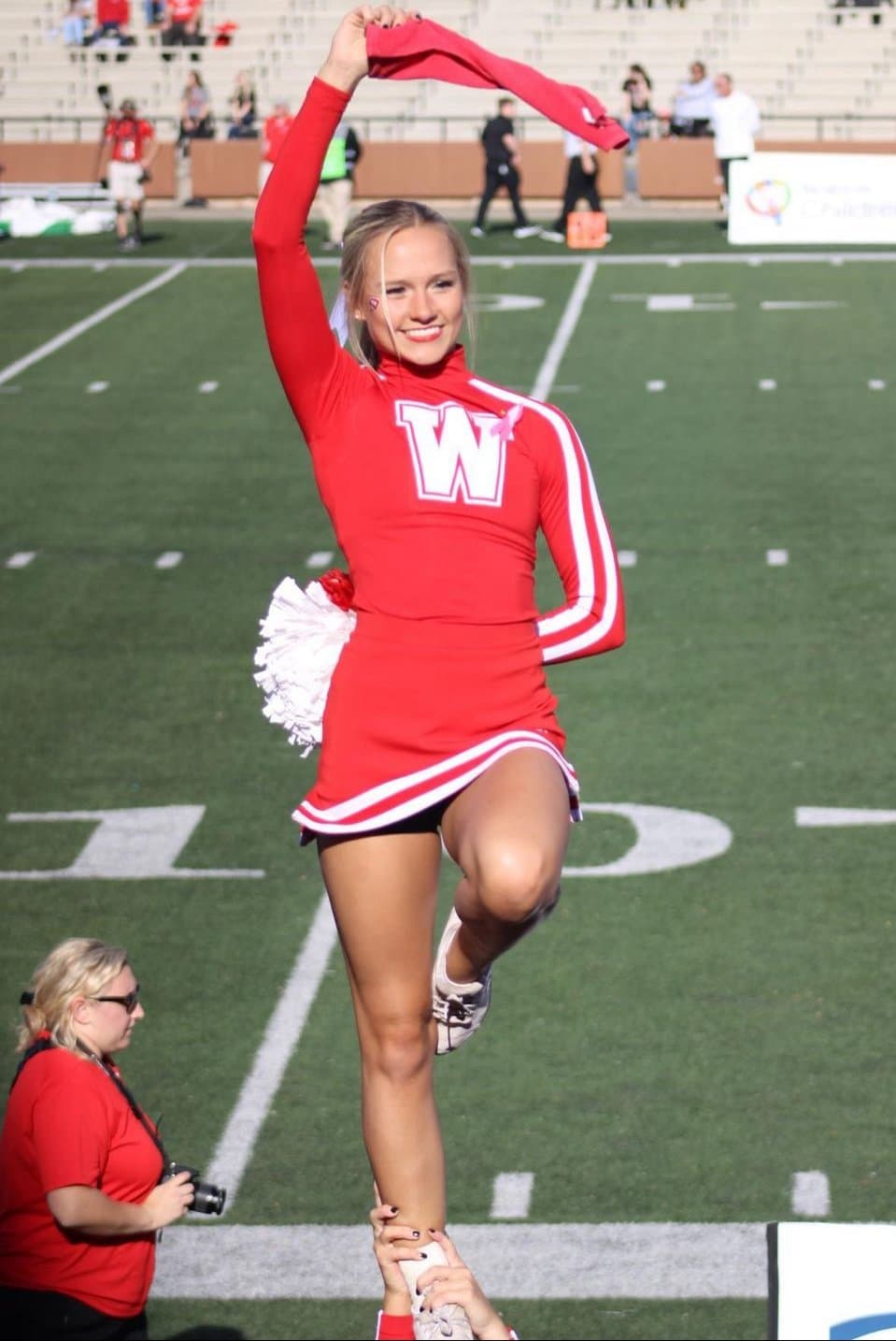 Click to view full size Tasty Toned College Cheerleader Jacqui (Bikini)(Uniform)