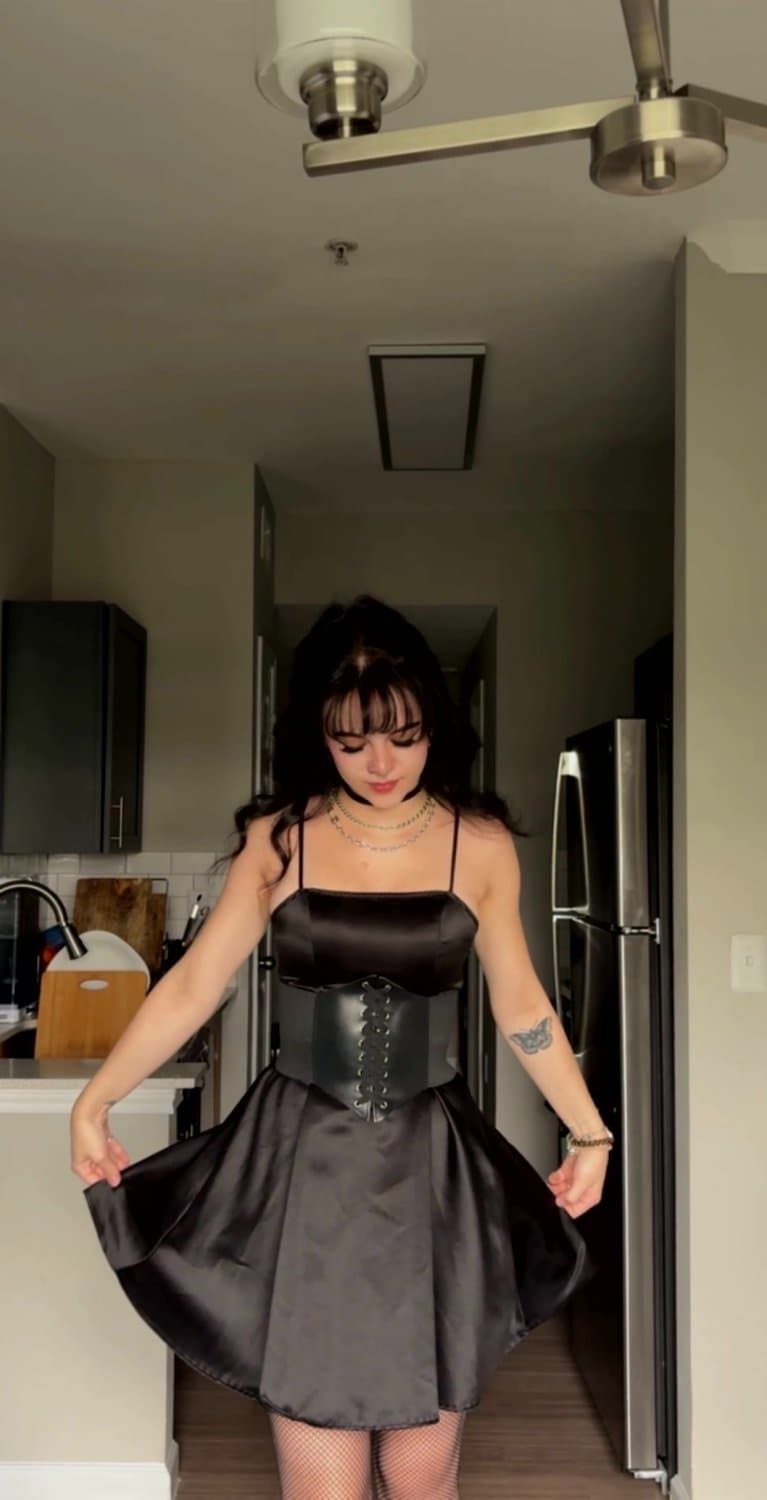 Click to view full size I wear black because it hides all your thoughts about me